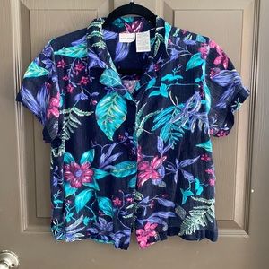 Hawaiian Floral Button-up
